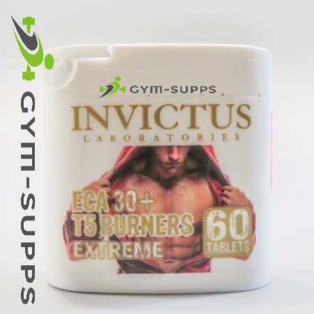 INVICTUS LABORATORIES - ECA STACK, T5 (Ephidrine, Caffeine and Asprin) EXTREME FAT BURNER 60 Tabs 12