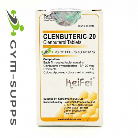 KEIFEI PHARMA - CLENBUTEROL, CLEN 20mcg/100tabs (Clenbuteric 20) 14