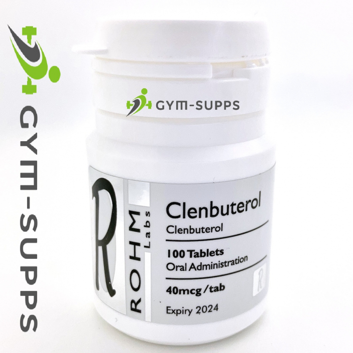 R.O.H.M (ROHM) – CLENBUTEROL (CLEN) 40mcg/100tabs | Gym Supps | UK ...