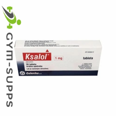 KSALOL (GALENIKA PHARMACEUTICALS, XANAX), 1mg/30tabs ** 2x Blisters ( no box)** 1