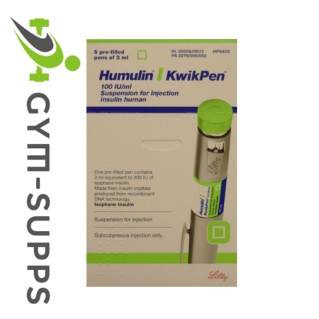 Humulin I KwikPen 100units/ml (Lilly, suspension for injection 3ml pre-filled pen), 1x pen 11