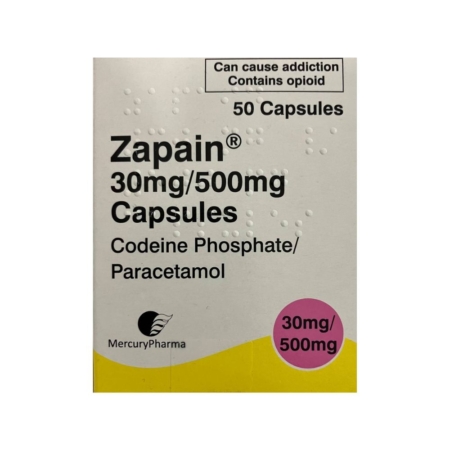 CODEINE PHOSPHATE (MERCURY PHARMA, UK PHARMA) 30 mg/500mg, 50 capsules 1
